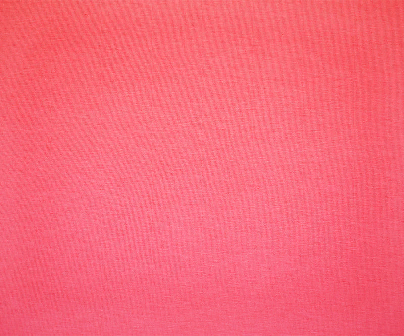 Pink Cotton Solid Stretch Spandex Jersey Knit Fabric