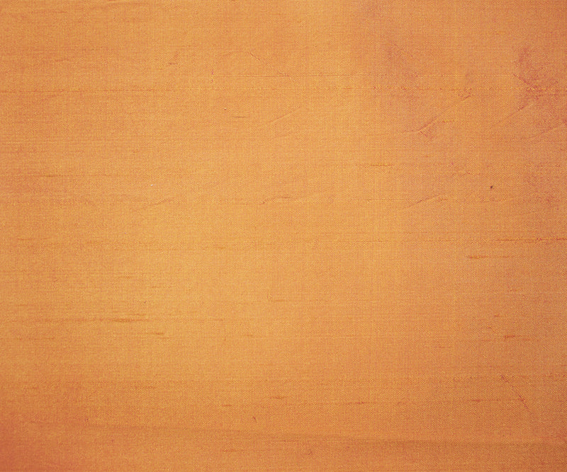 Orange-Pink Iridescent Silk Dupioni Woven Fabric