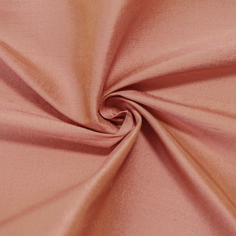 Pink-Beige Iridescent Silk Dupioni Woven Fabric