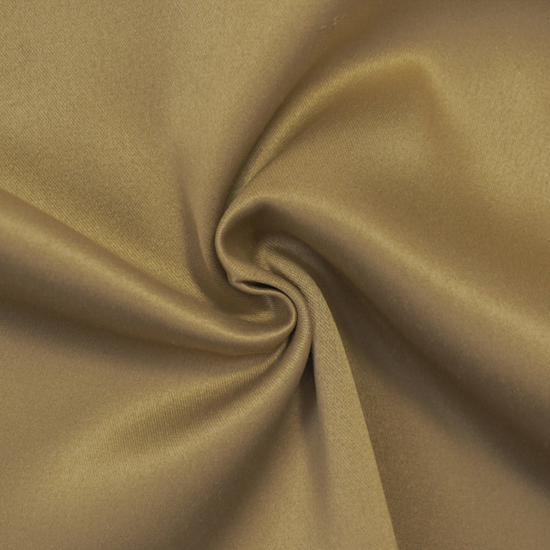 Brown Polyester Stretch Lamour Satin Woven Fabric