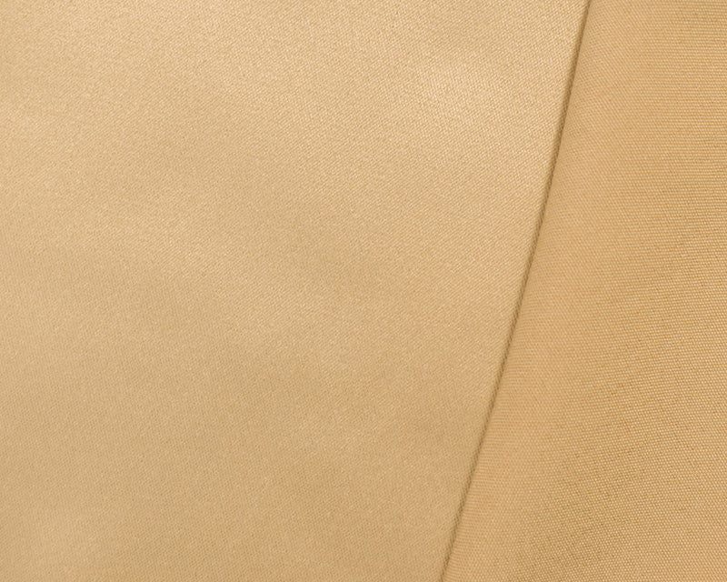 Beige Polyester Stretch Lamour Satin Woven Fabric