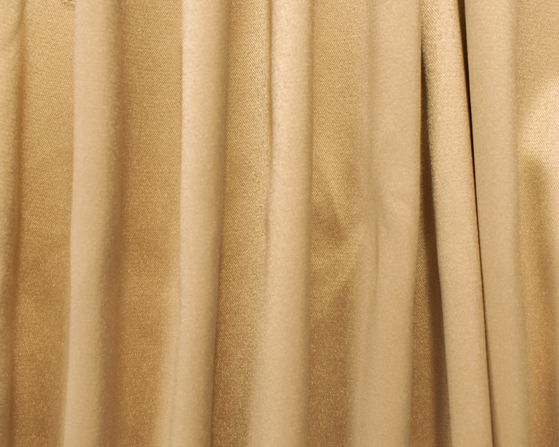Beige Polyester Stretch Lamour Satin Woven Fabric