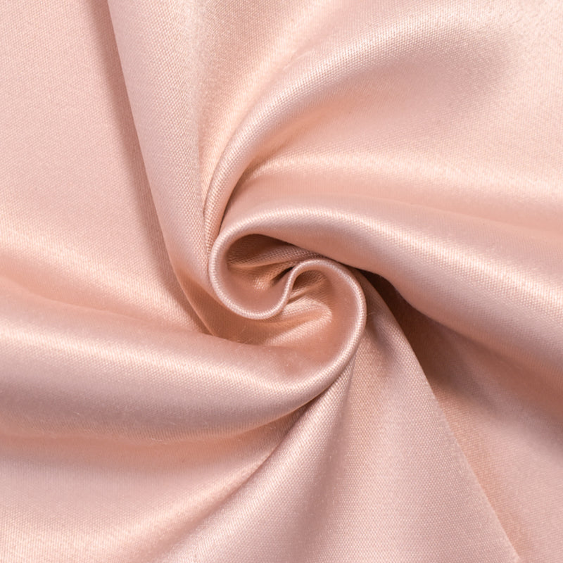 Pink Polyester Stretch Lamour Satin Woven Fabric