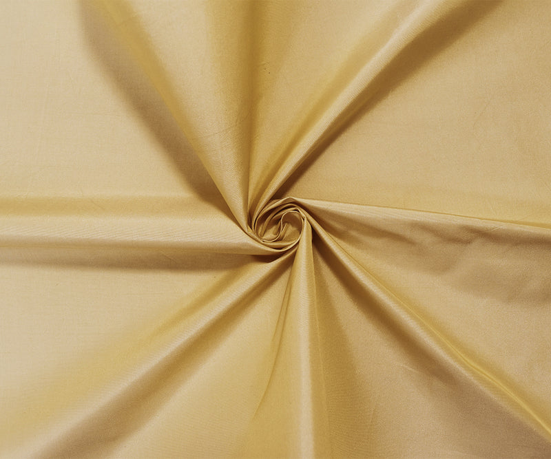 Yellow-White Beige Silk Iridescent Shantung Woven Fabric