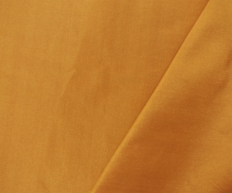 Yellow-Orange Silk Iridescent Shantung Woven Fabric
