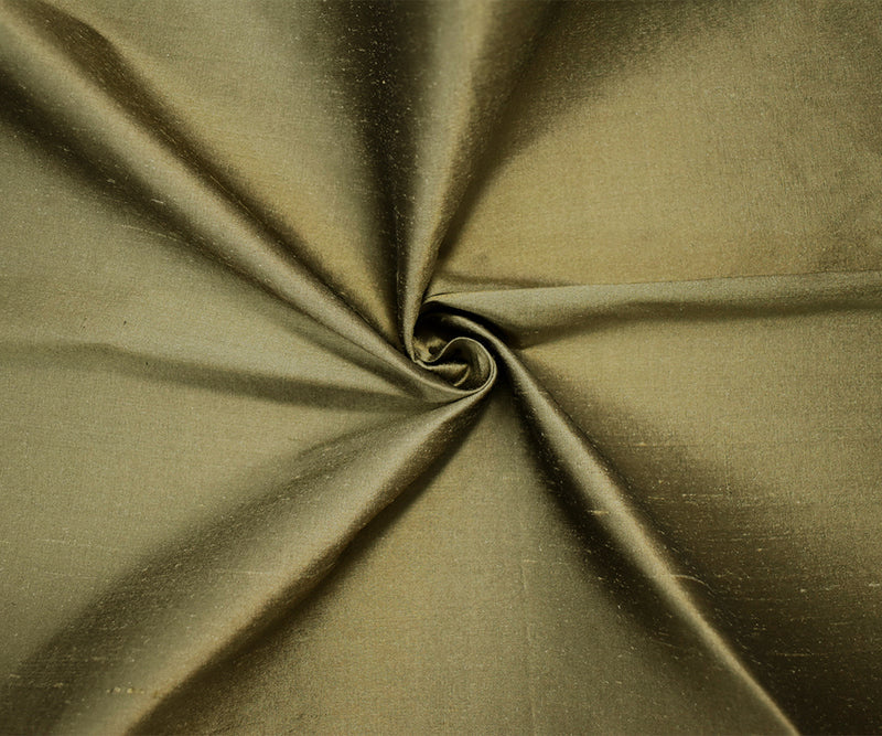 Deep Brown-Black Iridescent Dupioni Woven Fabric