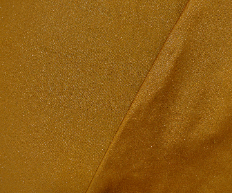 Copper Brown-Beige Silk Iridescent Dupioni Woven Fabric