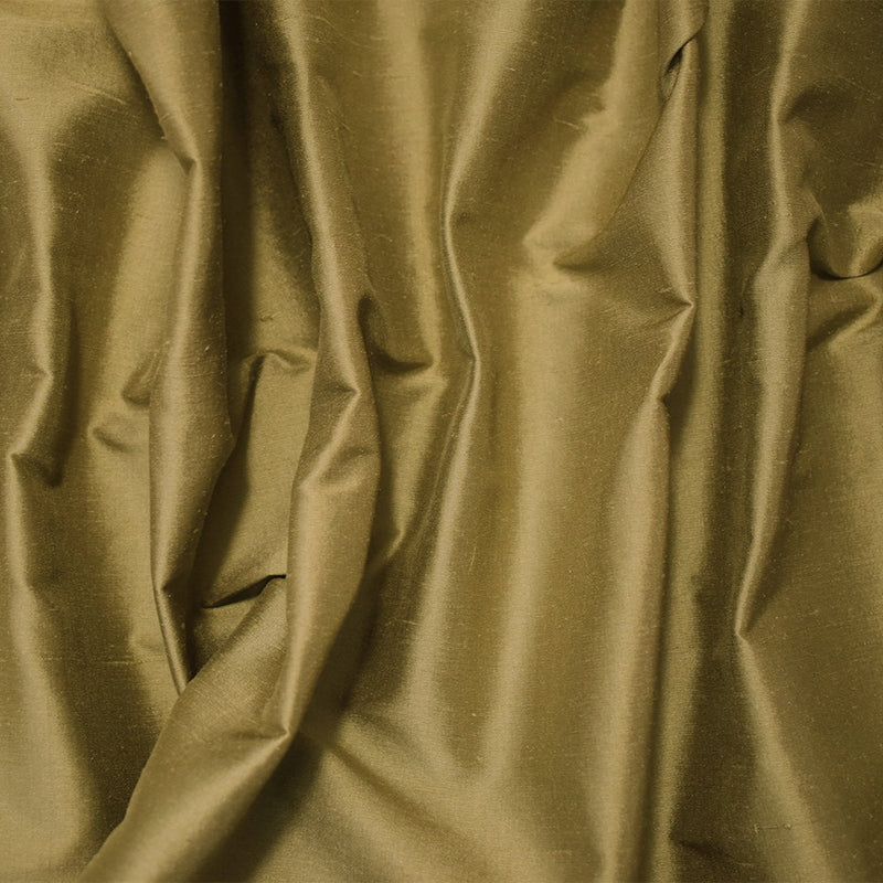 Cream Brown Silk Iridescent Dupioni Woven Fabric