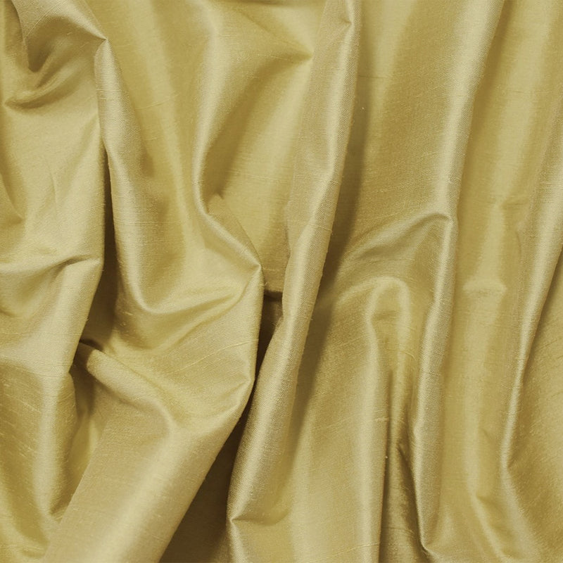 Light Beige-Pearl Silk Iridescent Dupioni Woven Fabric