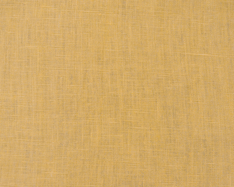 Yellow Linen Cross Hatch Slub Solid Woven Fabric