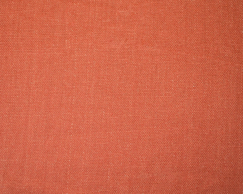 Coral Orange Linen Convington Slub Canvas Woven Fabric