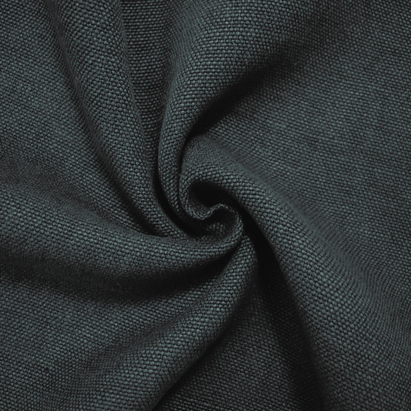 Deep Gray Washed Irish Linen Moygashel Solid Canvas Woven Fabric