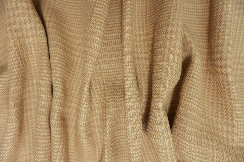 Brown Washed Linen Glen Plaid Home Decorating Fabric