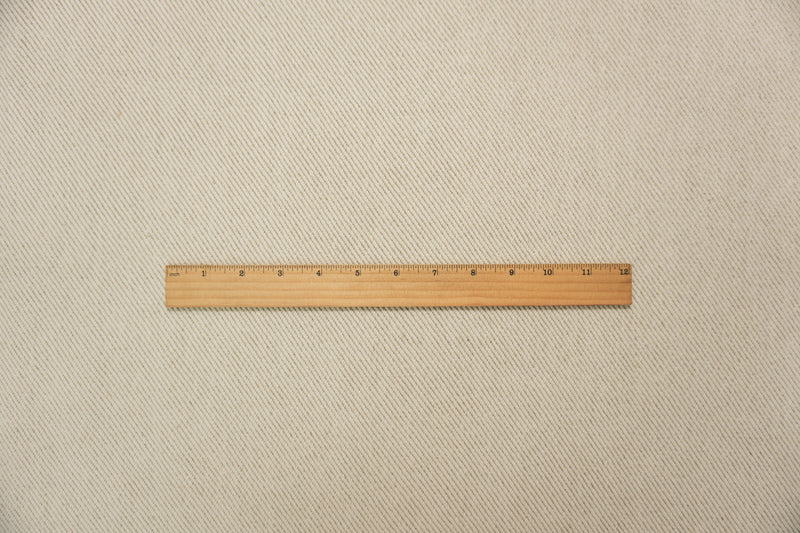 Natural White-Taupe Washed Linen-Cotton Twill Home Decorating Fabric