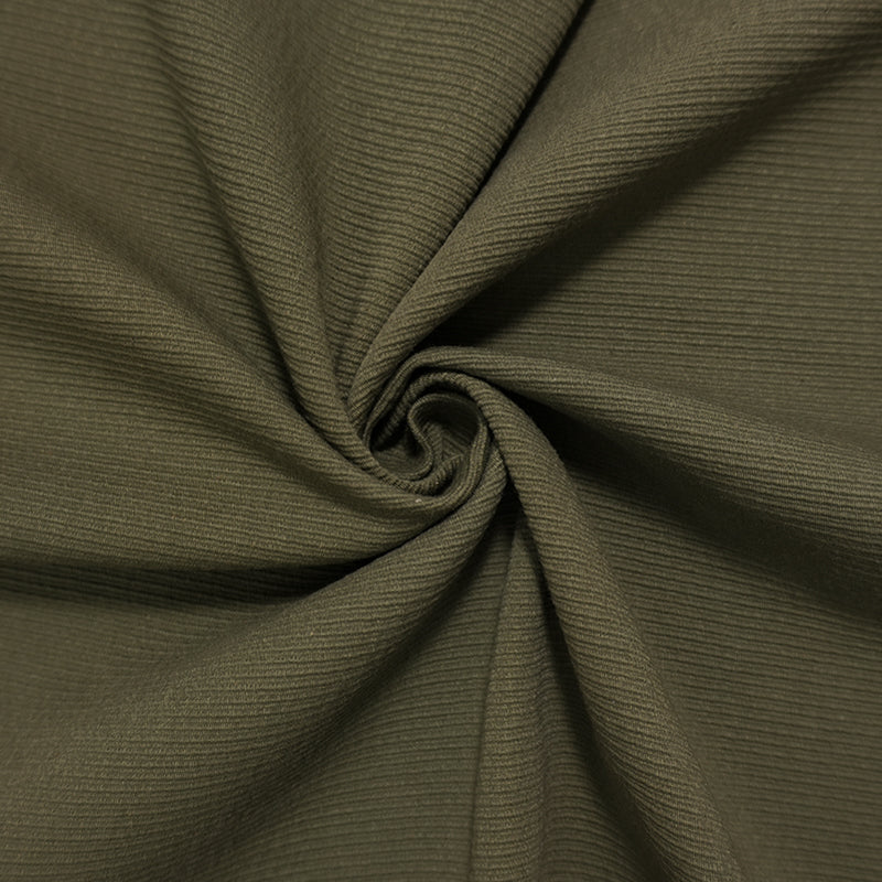 Deep Sage Green Cotton Textured Ottoman Woven Home Decor Fabric