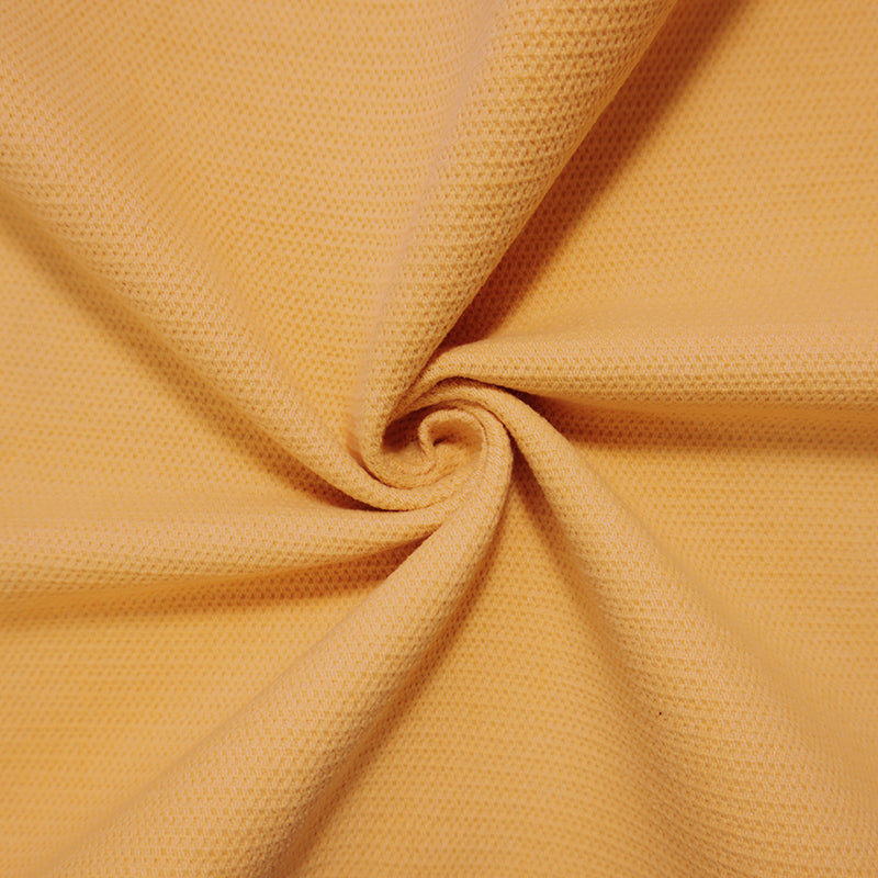 Yellow Cotton Textured Dobby Woven Home Decorating Fabric