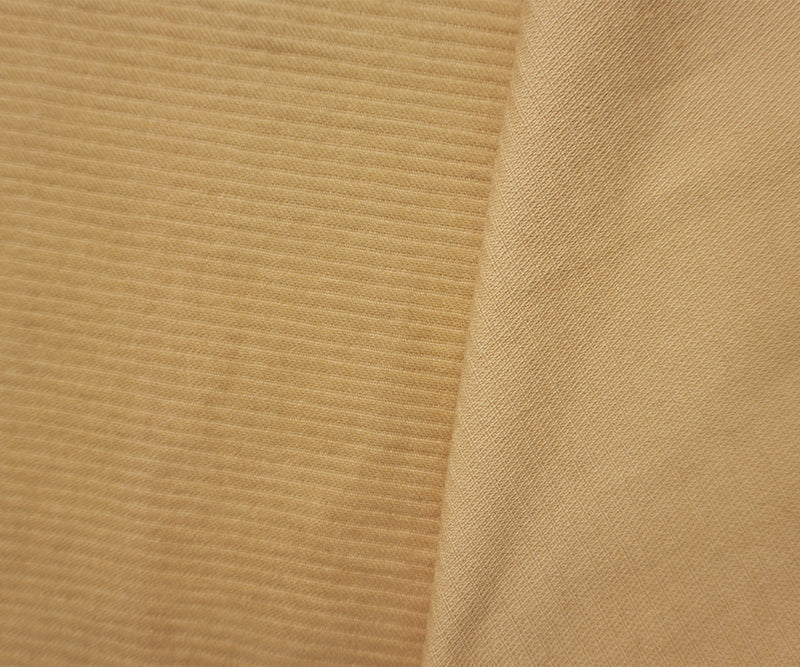 Tan Beige Cotton Brushed Face Ottoman Home Decorating Fabric
