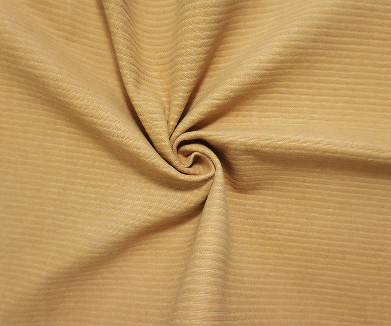 Tan Beige Cotton Brushed Face Ottoman Home Decorating Fabric
