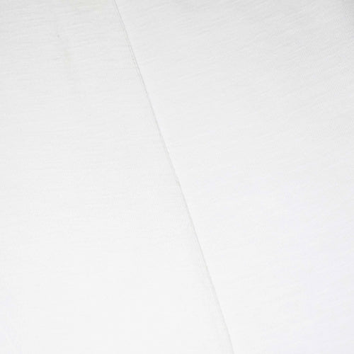 Snow White Tubular Jersey Knit Fabric