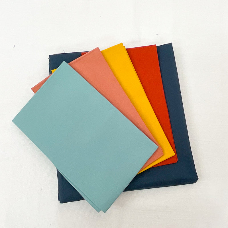 Boundless Coordinated Stash Builder Bundle - Color Block  - various solid fabrics 3 1/4 yards total