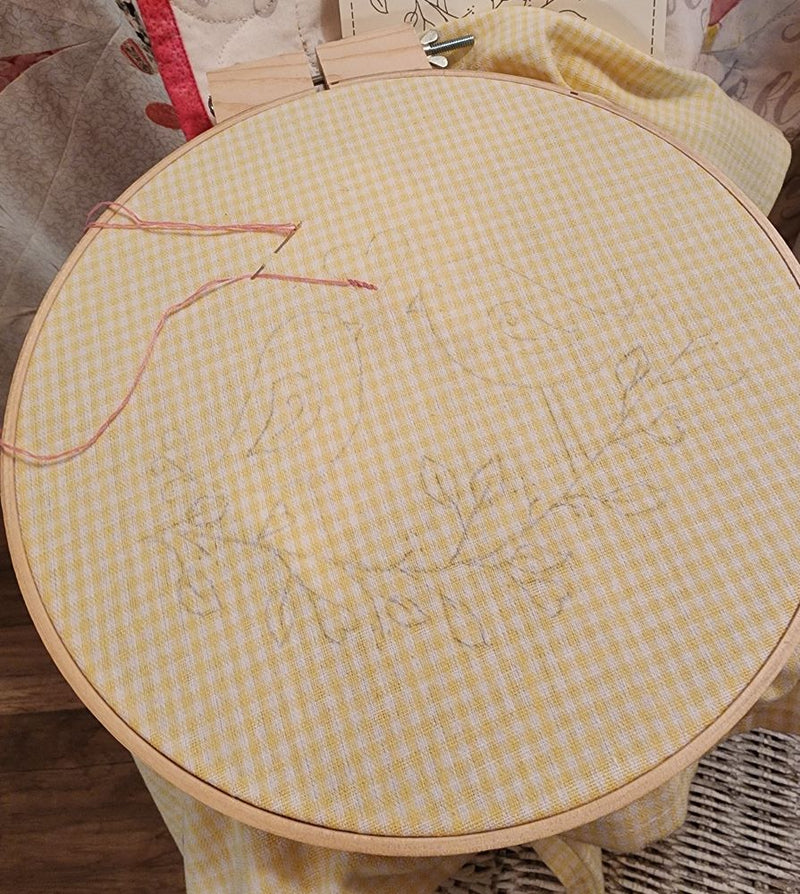 Darice Quilting-Slow Mindful Stitching-Embroidery Hoop 10" Wood Round 1 pc