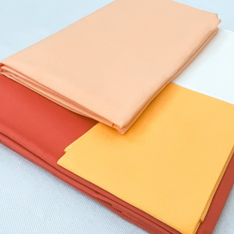 Boundless Coordinated Stash Builder Bundle - Solid Salmon - various solid fabrics 3 3/4 yards total