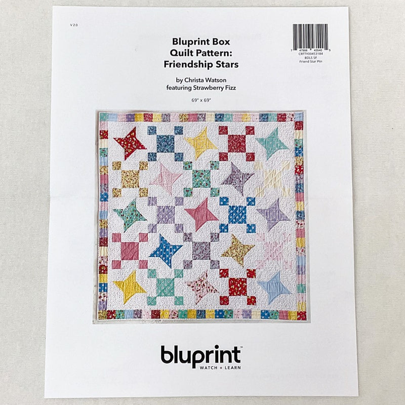 Boundless Coordinated Stash Builder Kit Bundle - Friendship Stars - Pattern and Fabric - various print fabrics 13.25 yards total