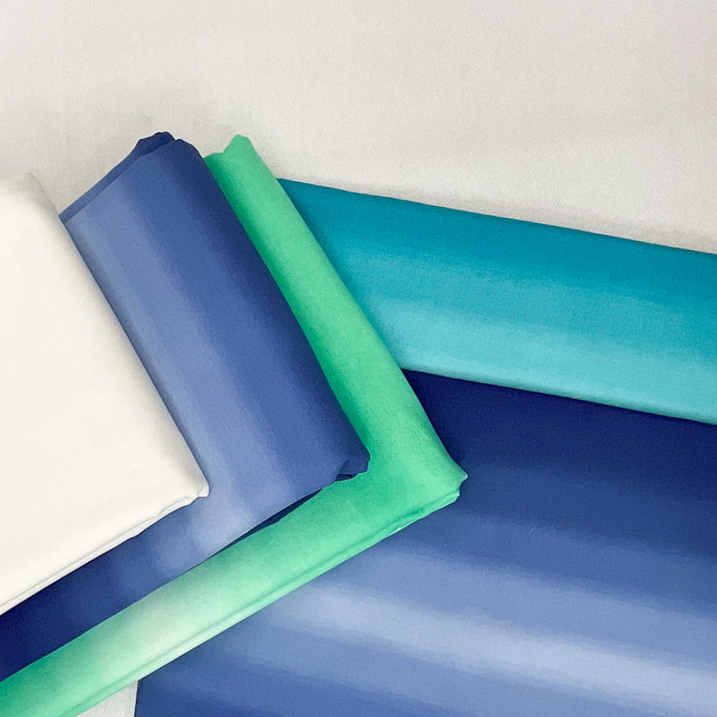 Boundless Coordinated Stash Builder Bundle - Ombre Teal - various ombre fabrics 10 1/8  yards total