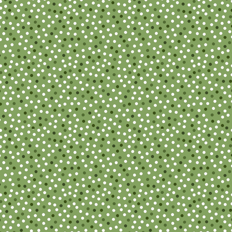 Barely Basics Lots a Dots Quilting Cuddle Leaf Fabric Per Yard
