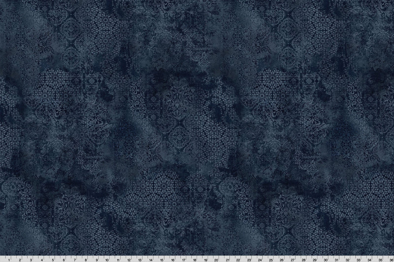 Barely Basics Stone Wash Quilting Cuddle Navy Fabric Per Yard