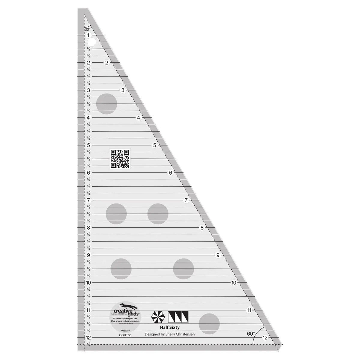 Creative Grids Half Sixty Triangle Ruler – Fabric Depot