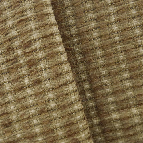 Cinnamon Brown Valdese Redeem Chenille Upholstery Fabric
