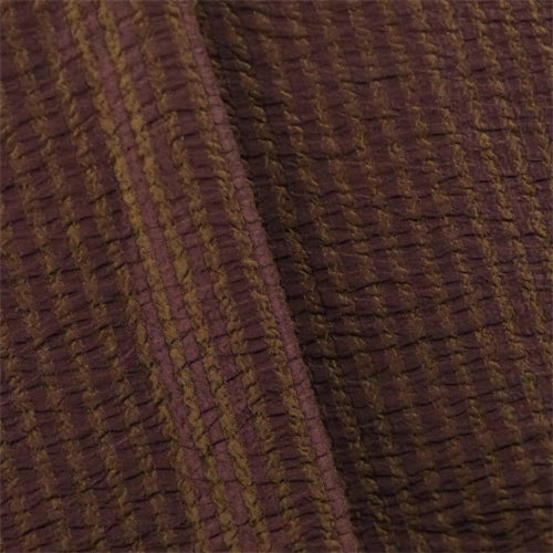 3 YD PC-Amber/Brown Seersucker Stripe Decorating Fabric