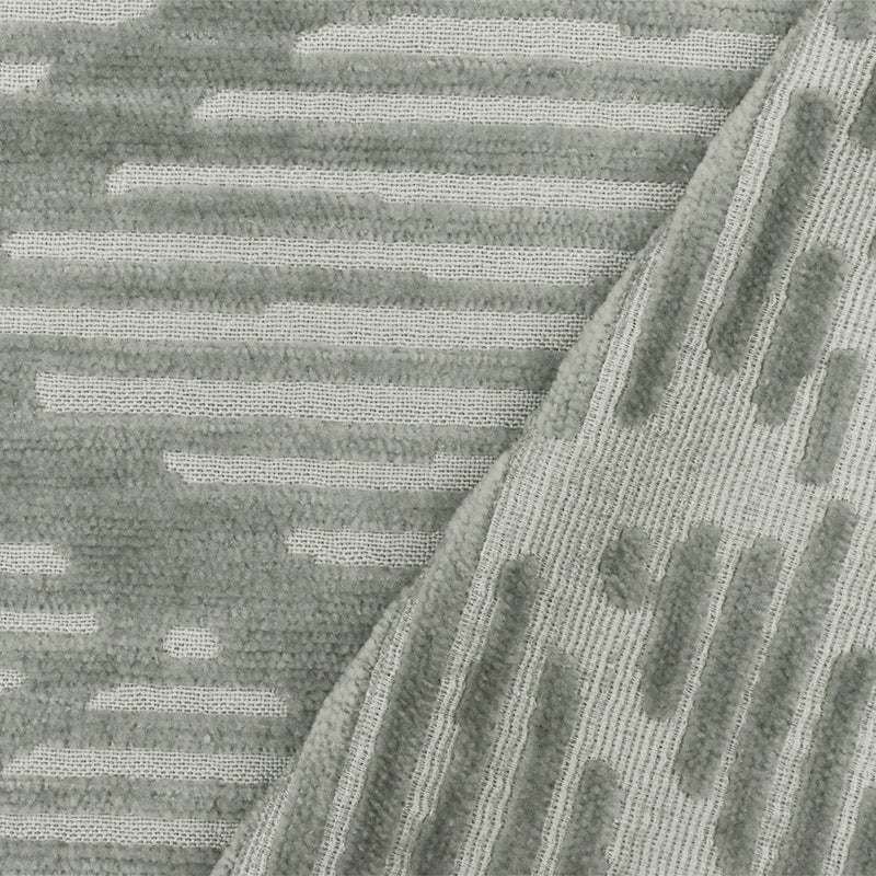 Gray Abstract Pattern Poly Acrylic Chenille Jacquard Decorating Fabric