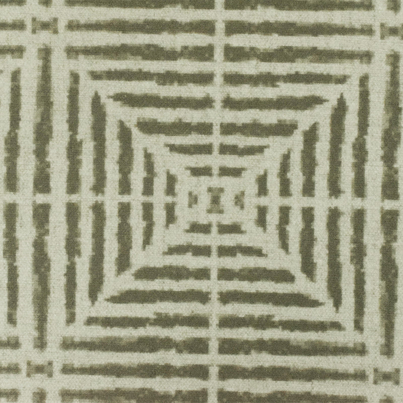 Gray-Beige Swavelle Diamond Printed Poly Rayon Chenille Decor Fabric