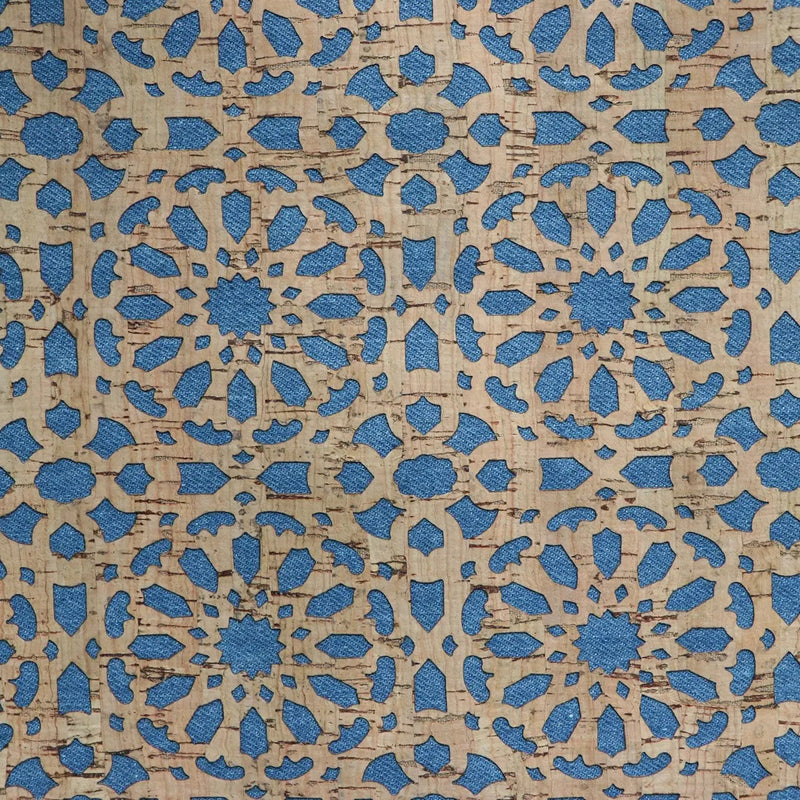 Denim Backed Mandala Pro Lite Cork 1/2 yard
