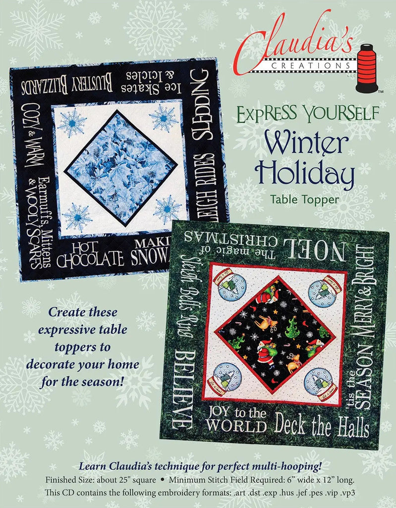 Express Yourself Winter Table Topper – Fabric Depot