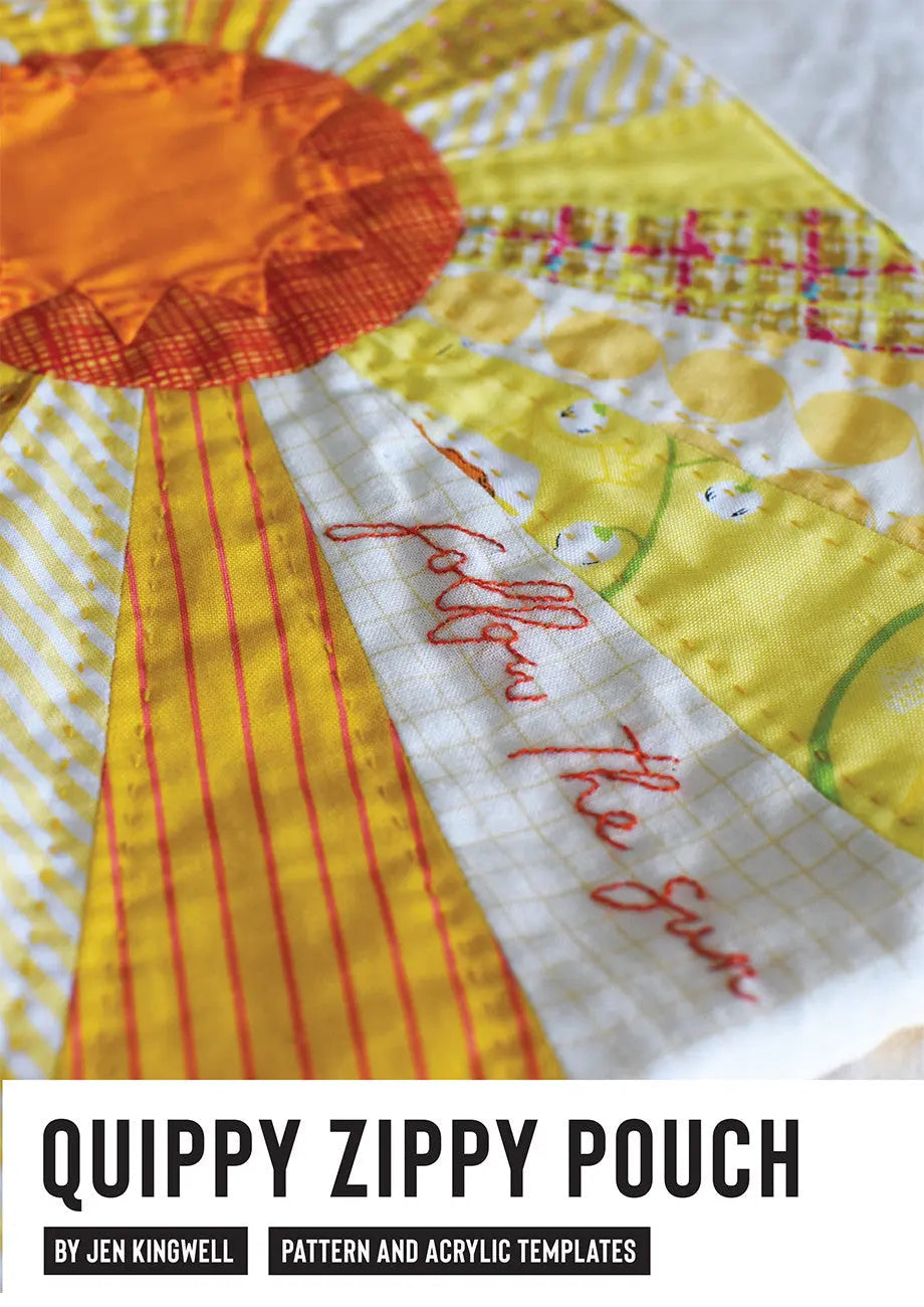 Quippy Follow The Sun Quippy Zippy by Jen Kingwell — Fabric Depot