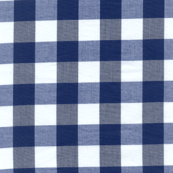 20 YD Bolt-Navy 1 Inch Gingham Fabric