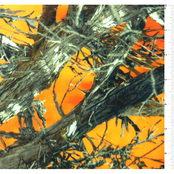 1 5/8 YD PC-True Timber Amerisuede Blaze MC2 Fabric - Reorderable