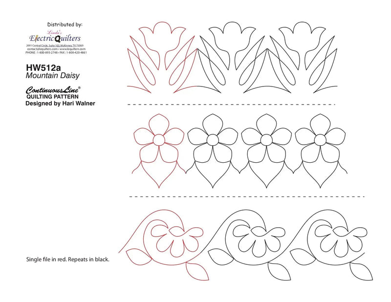 512 Floral 1 Pantograph by Hari Walner