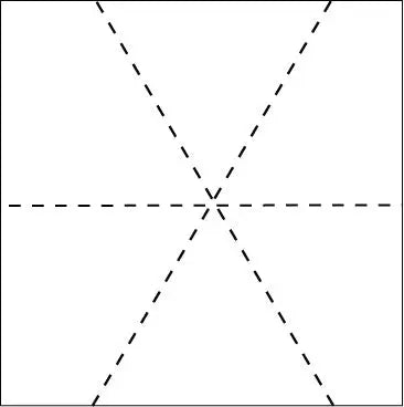 1975 Hexagon Lines 14" Stencil