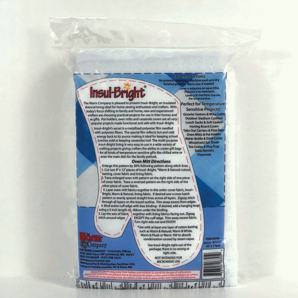 Insul-Bright® Insulating Thermal Lining – 45" x 1 Yard