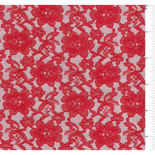 Red Lace Fabric - Reorderable Red Lace Fabric - Reorderable