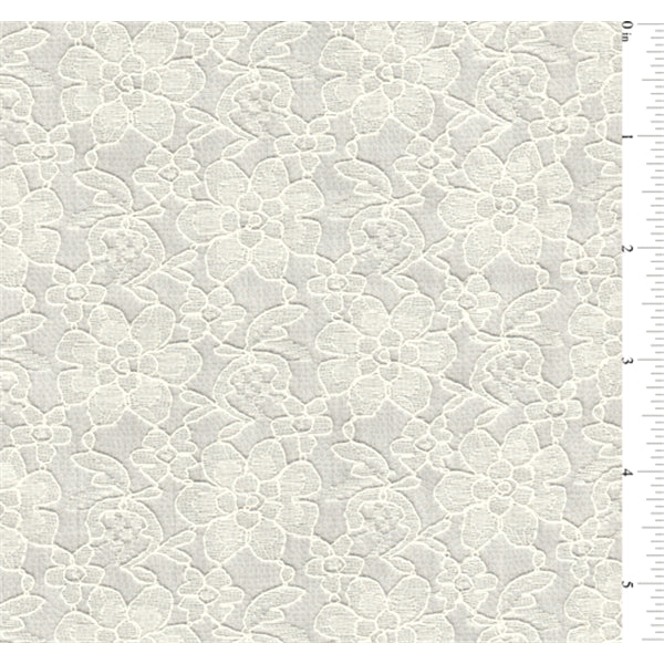 17 YD Bolt-Ivory Lace Fabric
