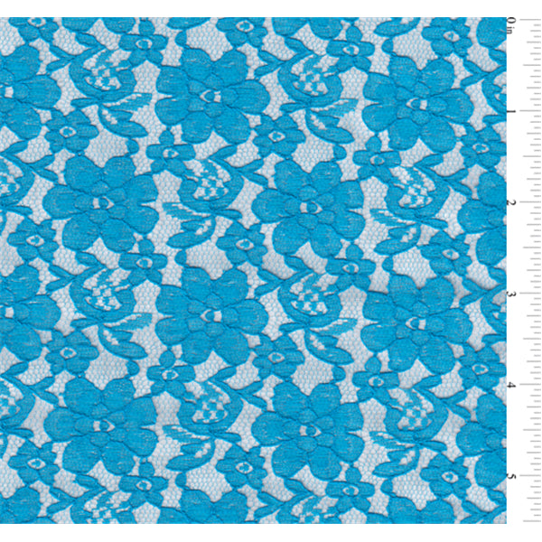 Turquoise Lace Fabric - Reorderable