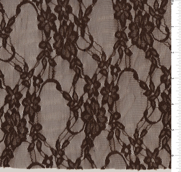 2 1/2 YD PC-Brown Stretch Lace Fabric