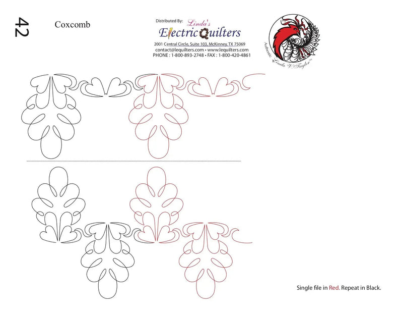 042 Coxcomb Pantograph by Linda V. Taylor