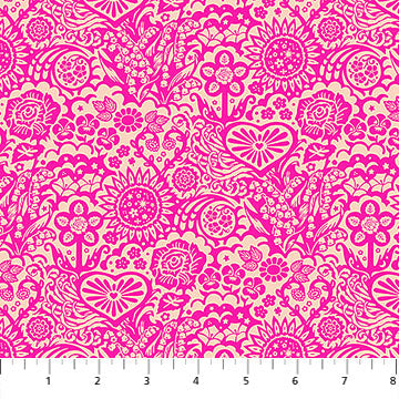 Little Heaven Haute Yesterday Cotton 44"/45" Fabric Per Yard