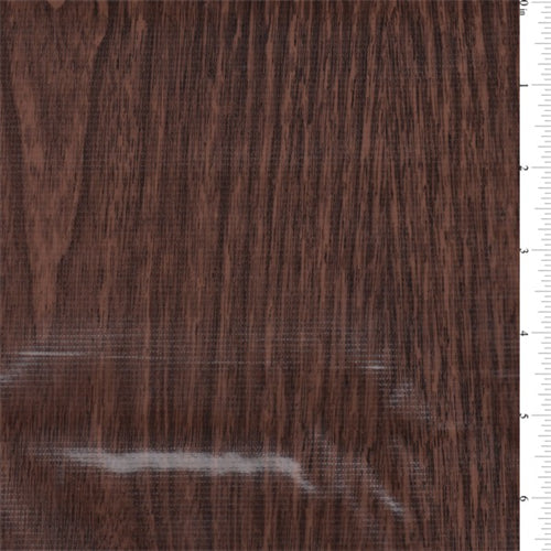Walnut Woodgrain Oilcloth Fabric - Reorderable